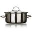 Banquet Hrniec smaltovaný METALLIC Black 20 cm, 2 l, s pokrievkou