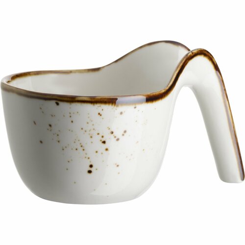 Mäser Gurmánská miska Pintar White hnědé tečky 9 x 5,5 cm