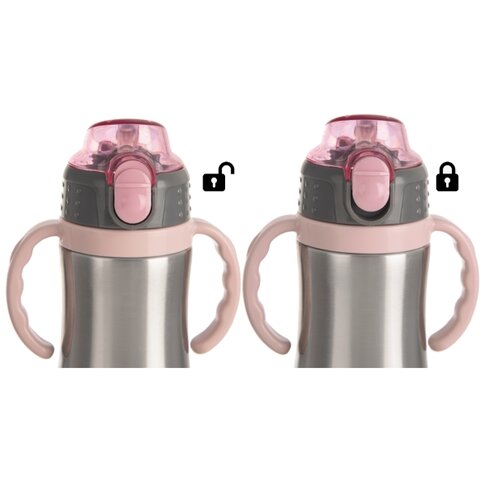 Orion Termoska s brčkem 330 ml, roza