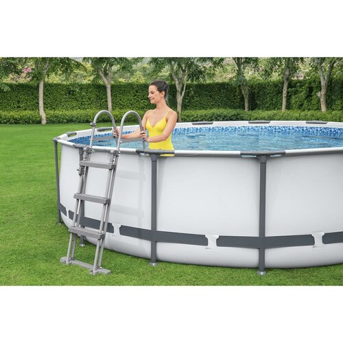 Bestway 56418 Föld feletti medence Steel Pro MAX ,366 x 100 cm, szűrővel és lépcsővel