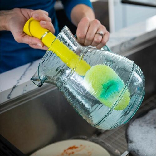 Burete de spălat vase Scrub Daddy Dish Daddy, cumâner și dozator de detergent