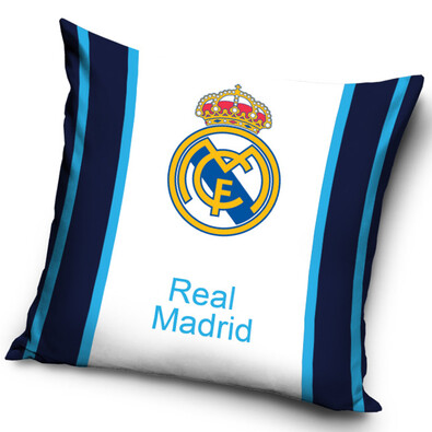 Polštářek FC Real Madrid Blue Stripes, 40 x 40 cm
