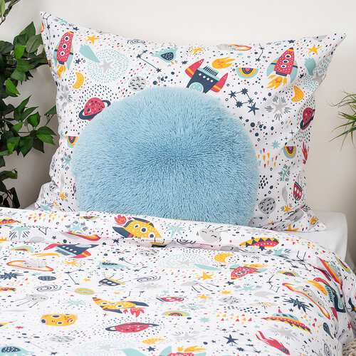 Lenjerie de pat din bumbac pentru copii 4Home Cosmic Adventure, 140 x 200 cm, 70 x 90 cm