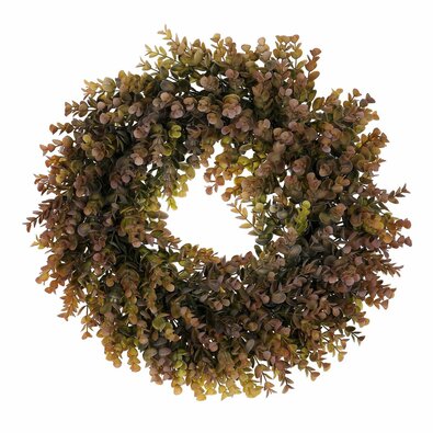 Umetni venec iz evkaliptusa, premer 50 cm, zeleno-vijoličen