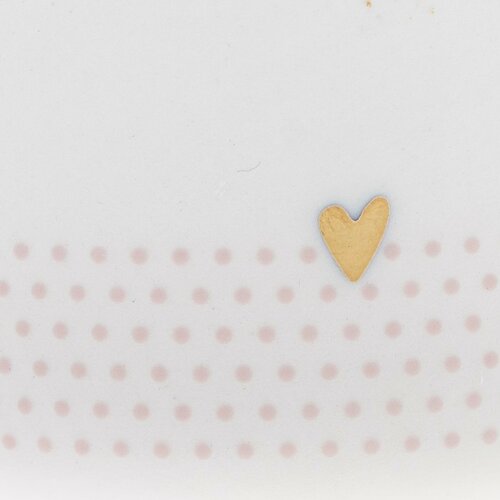 Porcelanasti vrč Golden Heart 100 ml