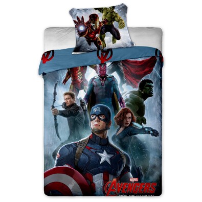 Dětské bavlněné povlečení Avengers 2015, 140 x 200 cm, 70 x 90 cm