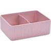 Organizator cosmetice Stripe roz, 16 x 12 cm