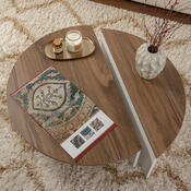 Masă de cafea Orion Walnut White