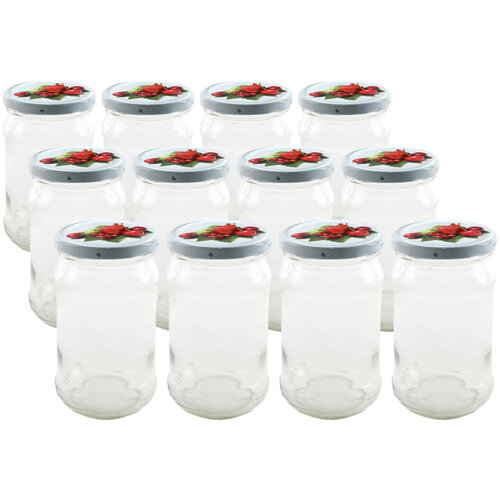Orion Набір скляних банок для консервування з кришкою 0,3 л, 12 шт.