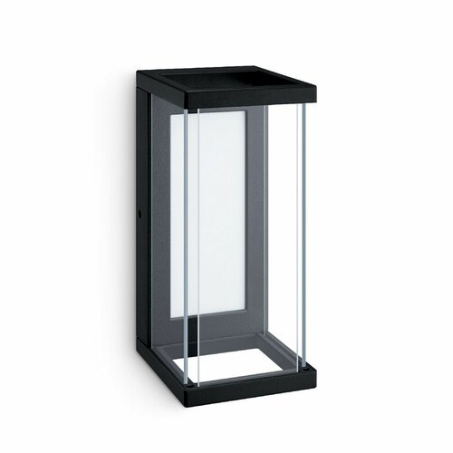 Lampă de perete Philips Ulyzo pentru exterior cu LED-uri 12 W 2700K, negru