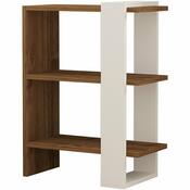 Bücherregal Gaye Walnut White
