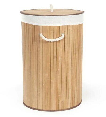 Compactor Koš na špinavé prádlo Bamboo kulatý,přírodní