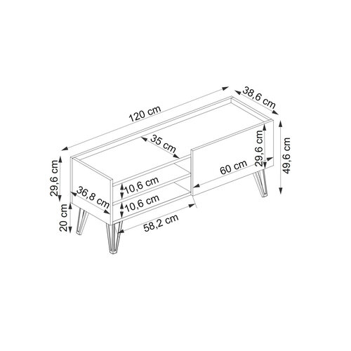 Televízny stolík Viper