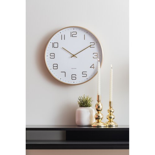 Karlsson 5973WH ceas de perete design alb,diametru 40 cm