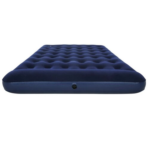 Saltea gonflabilă din velur Bestway cupompă de picior, 203 x 152 x 28 cm