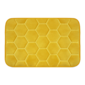 Domarex Dywanik z pianki z pamięcią Honeycomb, żółty, 38 x 58 cm