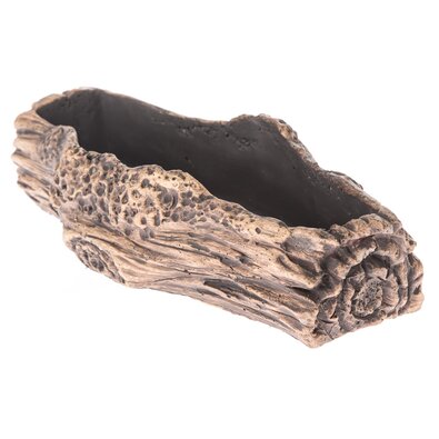 Fakéreg beton virágláda tartó, barna, 27 x 11 cm