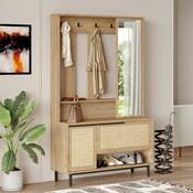 Cuier cu raft pentru pantofi Once Walnut and Oak