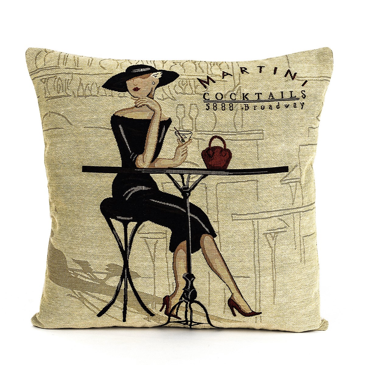 BO-MA Trading Obliečka na vankúšik Gobelín Kokteil 45 x 45 cm