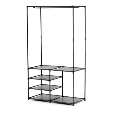 Stojak na ubrania GD-172 BK, metal, czarny