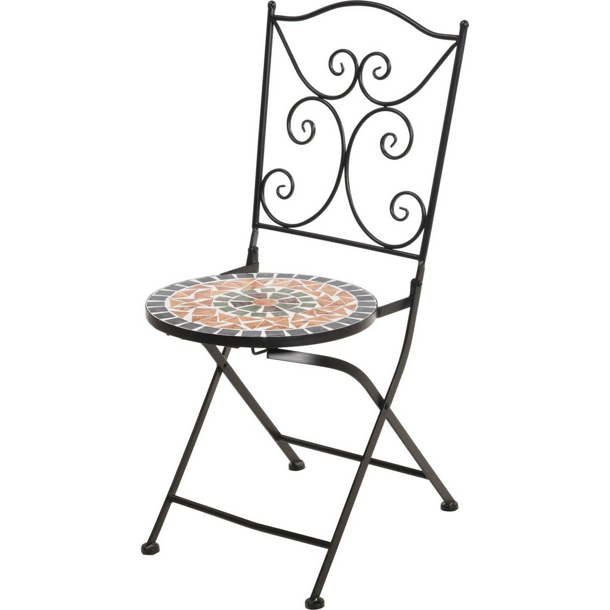 Zahradní židle s mozaikou Olmedo, 38 x 38 x 90 cm