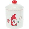 Doză ceramică cu capac Spiriduș de Crăciun