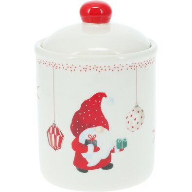 Doză din ceramică Spiriduș de Crăciun