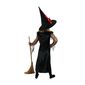 Rappa Detský kostým Čarodejnica s klobúkom čierno-červená, veľ. S