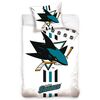 NHL San Jose Sharks White pamut ágynemű, 140 x 200 cm, 70 x 90 cm