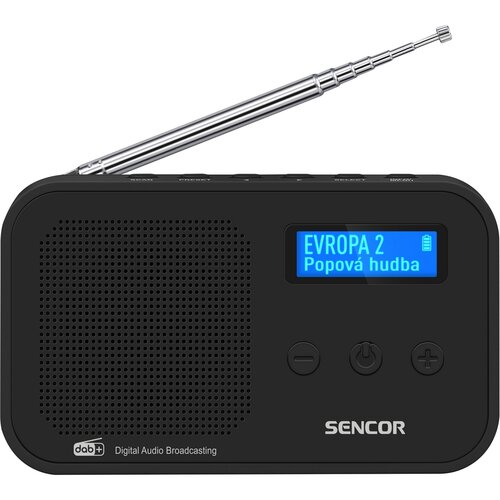 Digitálne rádio Sencor SRD 7200 B DAB+/FM, čierne