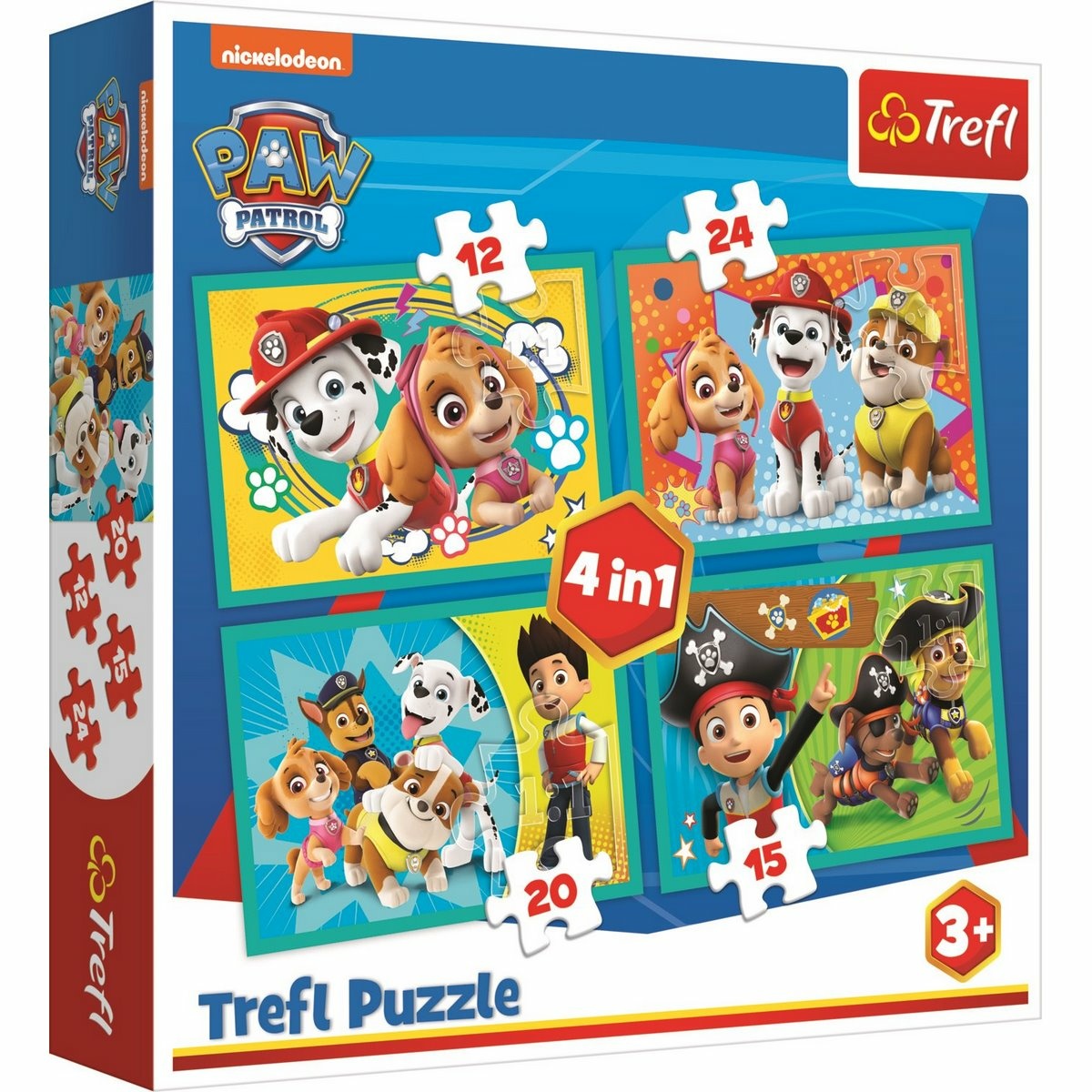 Obrázok Trefl puzzle Paw Patrol 4v1 sada