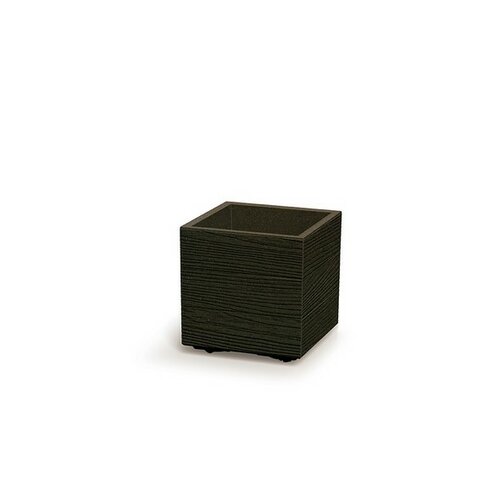 Ghiveci MADERA SQUARE ECO WOOD 28,8 cm , maroînchis