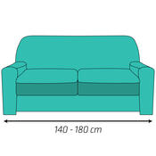 4Home Multielastický potah na dvojkřeslo béžová,  Elegant, 140 - 180 cm