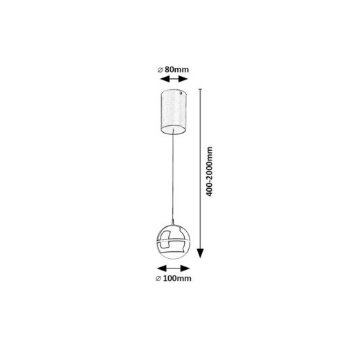 Rabalux 72246 żyrandol regulowany LED Maelo, czarny