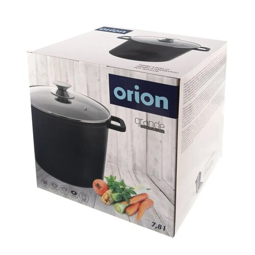 Oală cu capac din sticlă Orion Grande , 7,8 l