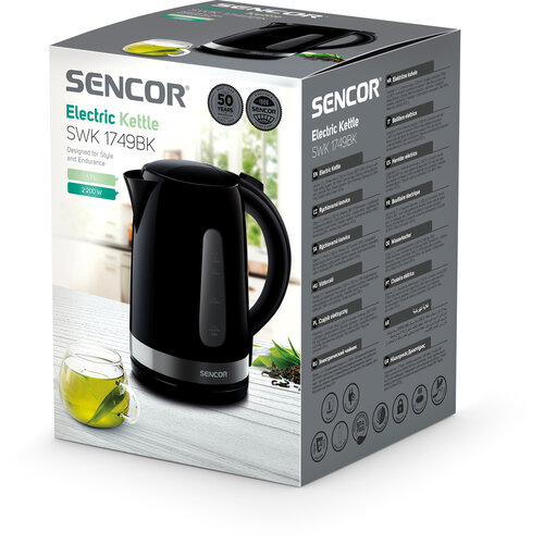 Sencor SWK 1749BK 1,7 l-es vízforraló, fekete