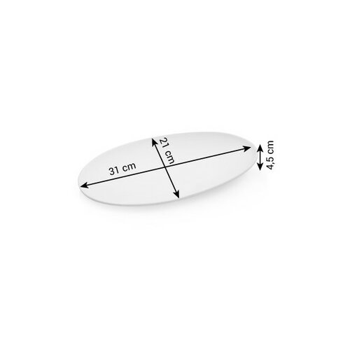 Tescoma FANCY HOME Stones tálalótányér, 31 cm,szürke, szürke termék 2. képe