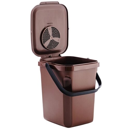 Denox Active Koš za organske odpadke 10 l, rjava