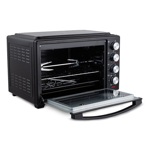 Orava Elektra-C38 elektrická trouba s dvouplotýnkovým sklokeramickým vařičem, 38 l