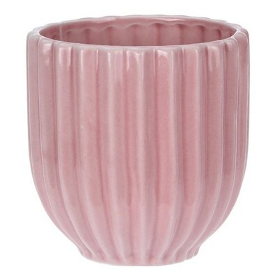 Doniczka ceramiczna Stripes, różowy