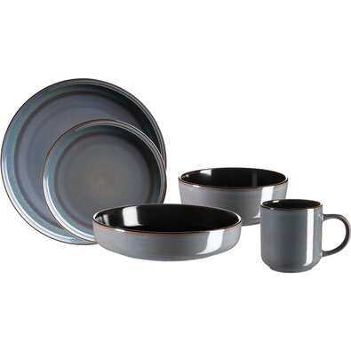 Set de masă Mäser 10 piese ALENIA, albastru