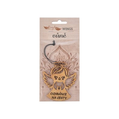 Parfum auto din lemn InDecor Protector pentrudrum, 8 x 17 cm