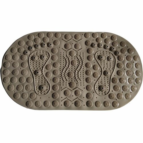 Rutschfeste Badematte mit Magneten braun, 70 x 39 cm