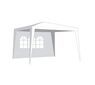 Oldalfal Kerti sátorra, ablakkal 2,95 x 1,9 m, fehér