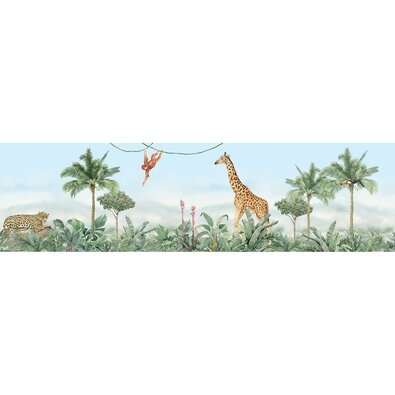 Bordură autocolantă Jungle, 500 x 9,7 cm