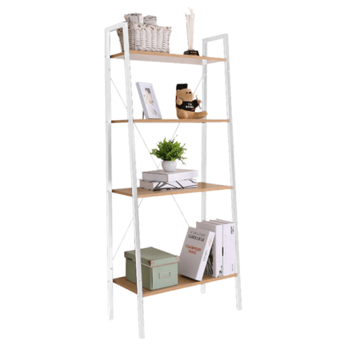 Raft cu 4 rafturi Thea, alb, 60 x 35 x 149 cm