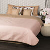 4Home Tagesdecke Doubleface  Beige/Rosa, 220 x 240 cm, 2x 40 x 40 cm