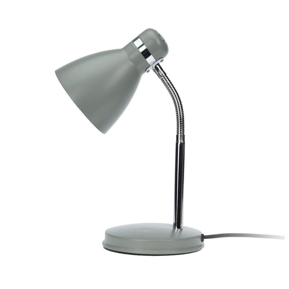 Stolná lampa Cassino sivá, 34 cm