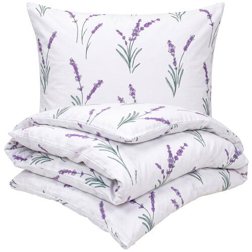 4Home Бавовняна постільна білизна Lavender, 140 x 200 см, 70 x 90 см