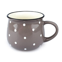 Keramický hrnček Dots 770 ml, hnedá Keramický hrnček Dots 770 ml, hnedá